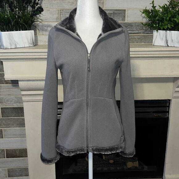 Athleta Fleece With Sherpa Lined Full Zip Jacket Size S - Picture 1 of 14